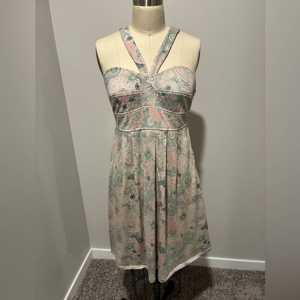 Gorgeous halter bustier jersey dress